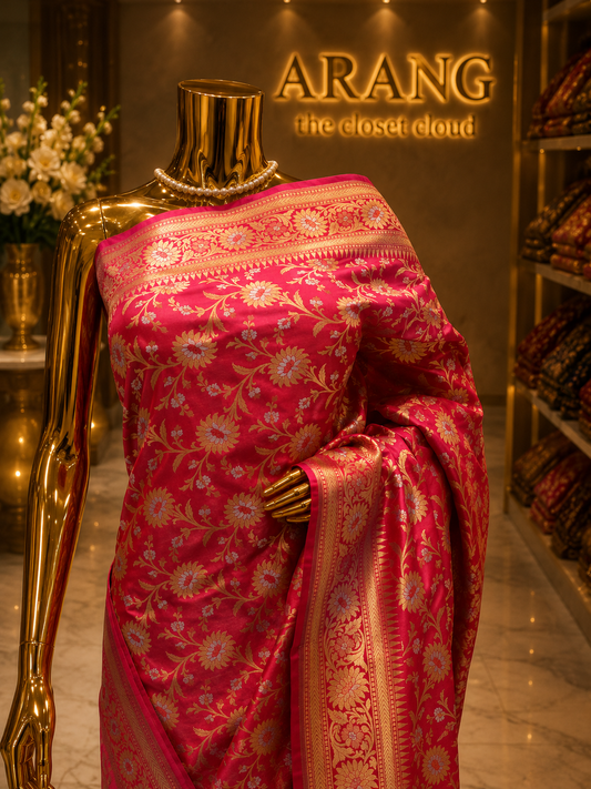 “The French Fuchsia” Premium Banarasi Saree
