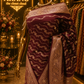 “The Dark Maroon” Premium Banarasi Katan Silk Saree