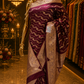 “The Dark Maroon” Premium Banarasi Katan Silk Saree
