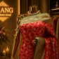 “The Turkish Red Duet” Premium Banarasi Silk Saree