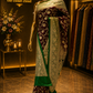 “The Deep Maroon & Emerald Green" Premium Banarasi Silk Saree