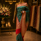 “The Persian Green” Premium Banarasi Silk Sare