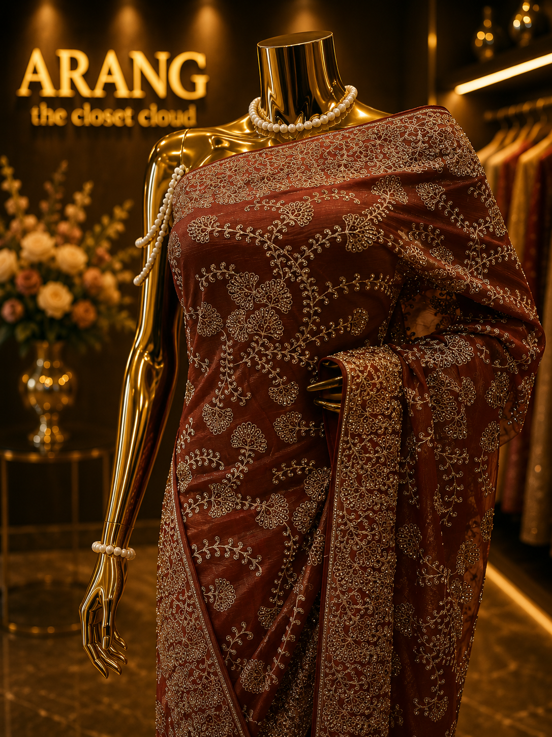 “The Rosewood” Premium Designer Saree