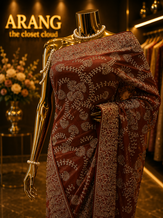 “The Rosewood” Premium Designer Saree