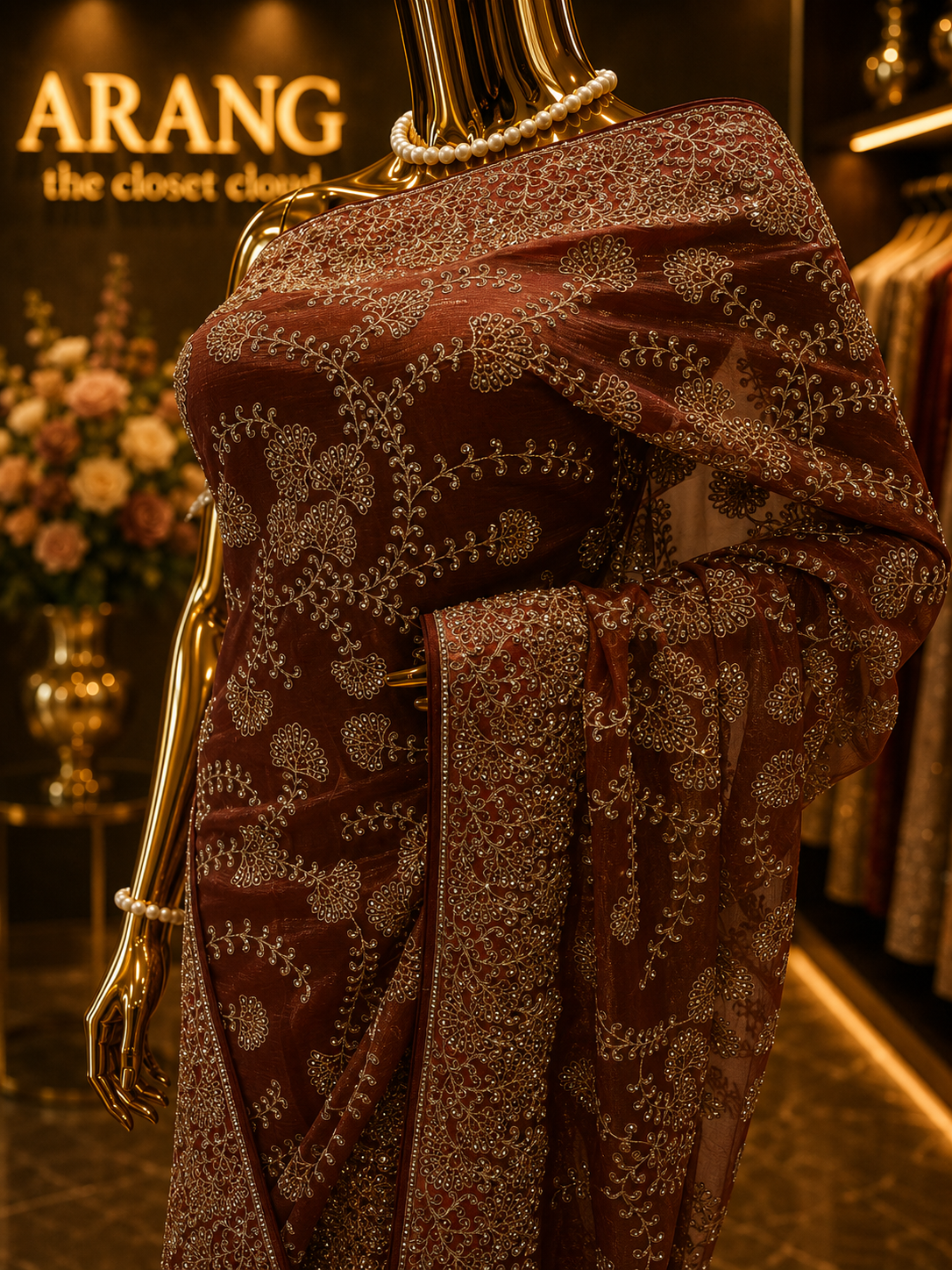 “The Rosewood” Premium Designer Saree