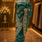 “The Cerulean Blue” Premium Designer Saree