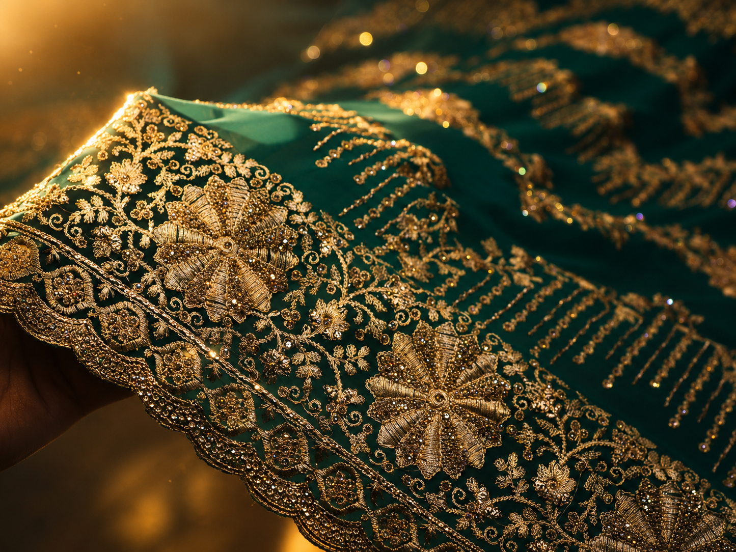 “The Cerulean Blue” Premium Designer Saree