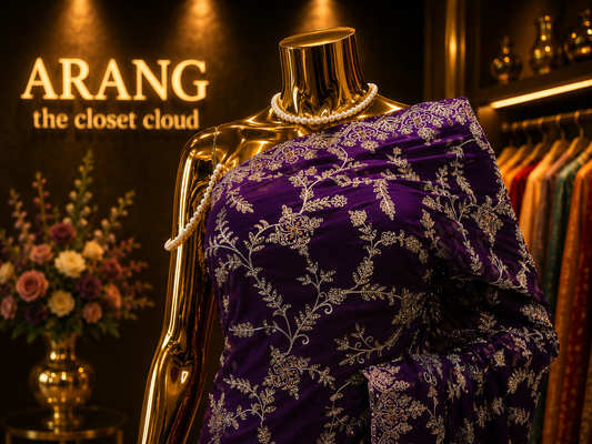 "The Russian Violet" Premium Designer Saree