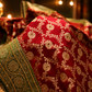 “The Mahogany Duet” Premium Banarasi Silk Saree