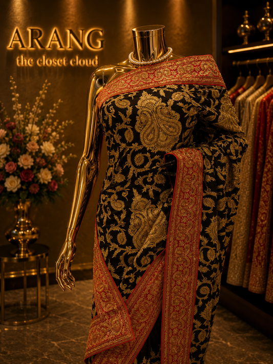 “The Black Currant” Premium Designer Saree