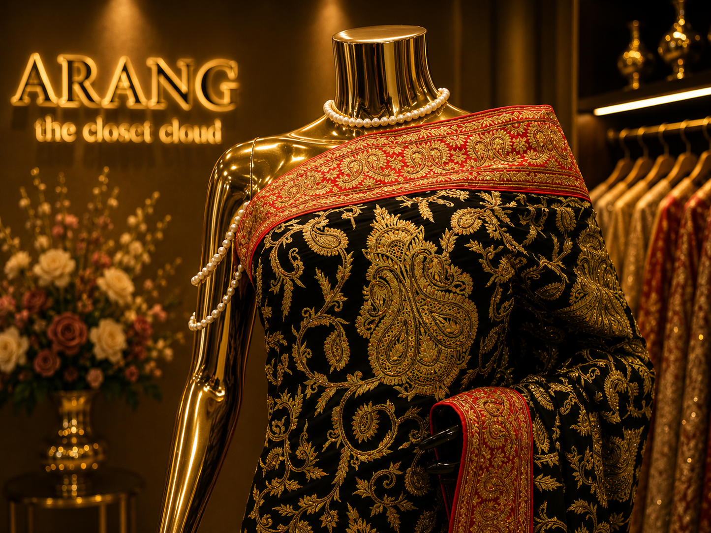 “The Black Currant” Premium Designer Saree
