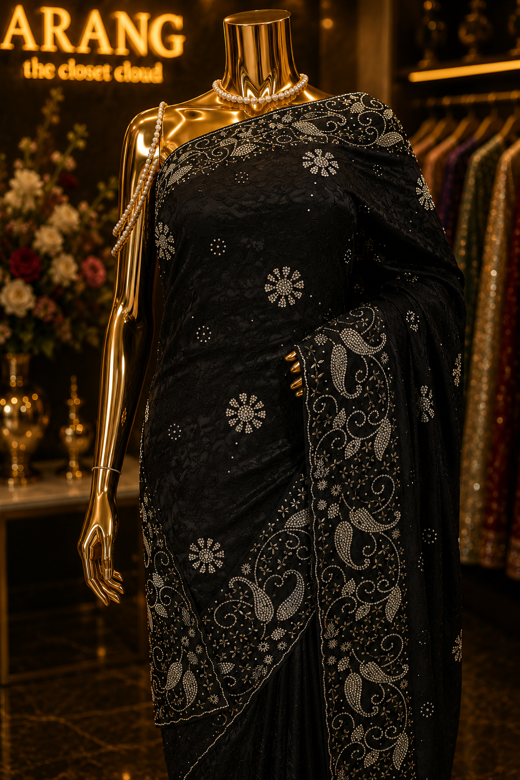 “The Black” Premium Designer Saree