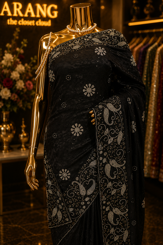 “The Black” Premium Designer Saree