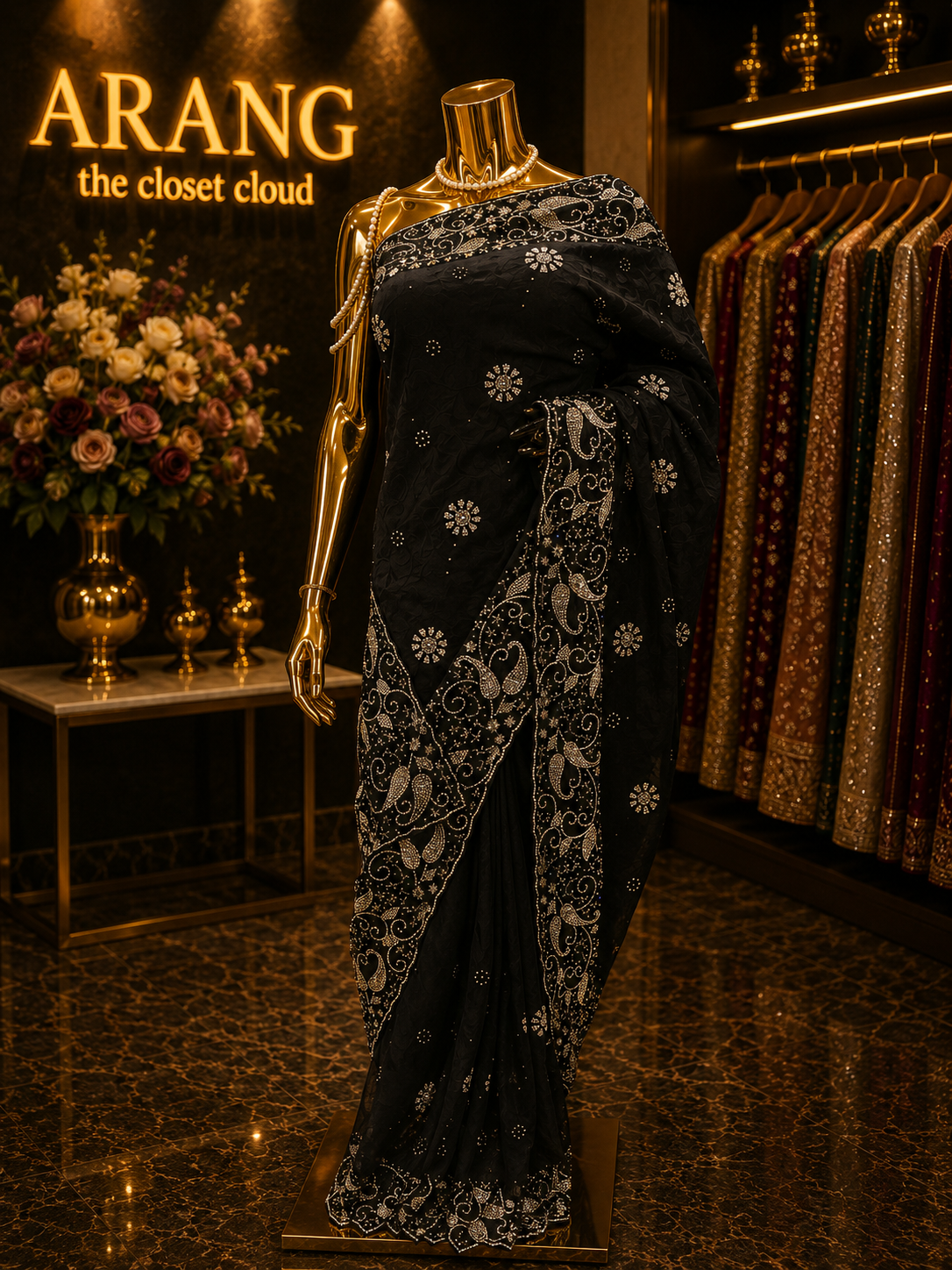 “The Black” Premium Designer Saree