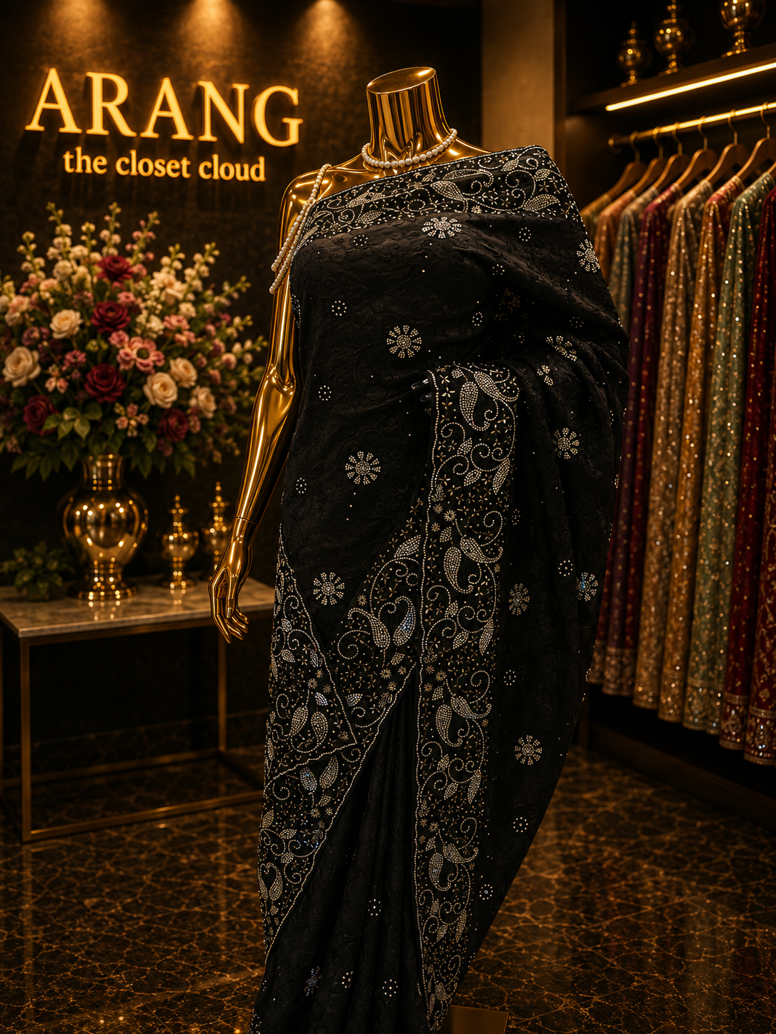 “The Black” Premium Designer Saree