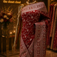 “The Royal Maroon” Premium Banarasi Silk Saree