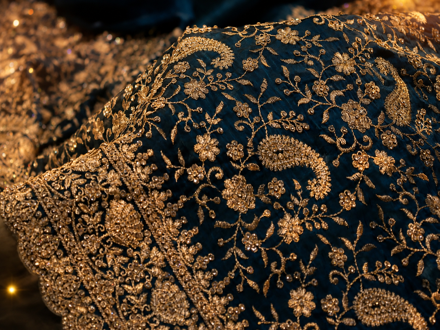 “The Aquamarine Blue” Premium Designer Saree