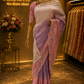 “The Exquisite Lavender, Pink & Cream” Premium Designer Saree