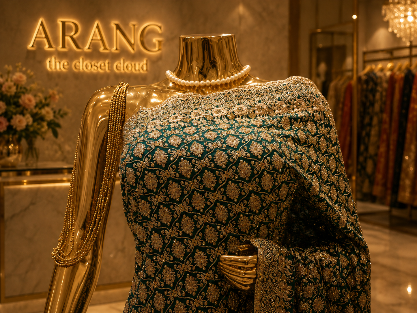 “The Cerulean Blue” Premium Designer Saree
