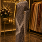 “The Metallic Gray” Premium Designer Saree