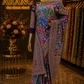 The Exquisite Royal Multicolor Premium Rajwadi Kashmiri Crepe Saree