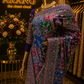 The Exquisite Royal Multicolor Premium Rajwadi Kashmiri Crepe Saree