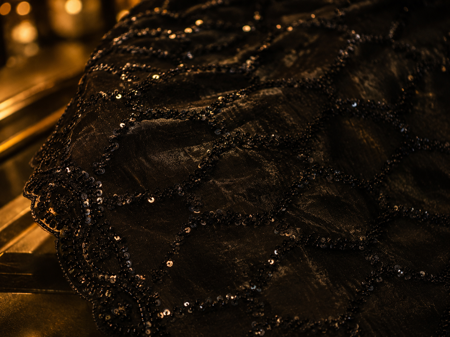 “The Pure Black” Premium Designer Saree