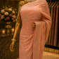 “The Peach Crystal” Premium Designer Saree