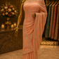“The Peach Crystal” Premium Designer Saree