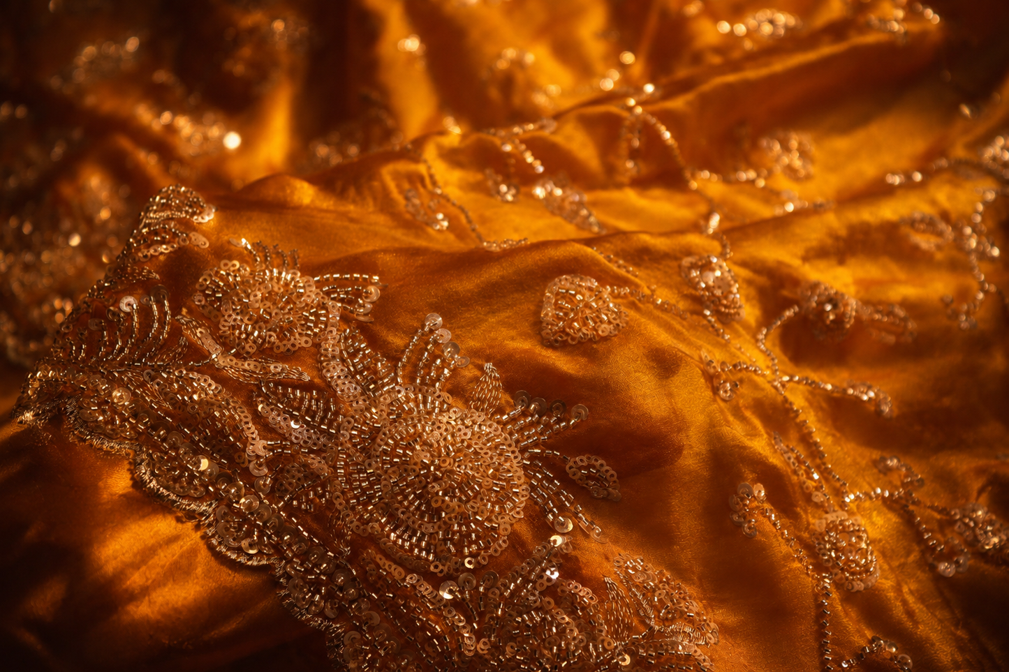 “The Mustard Yellow" Premium Designer Saree