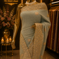 “The Light Steel Blue” Premium Designer Saree