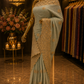 “The Light Steel Blue” Premium Designer Saree