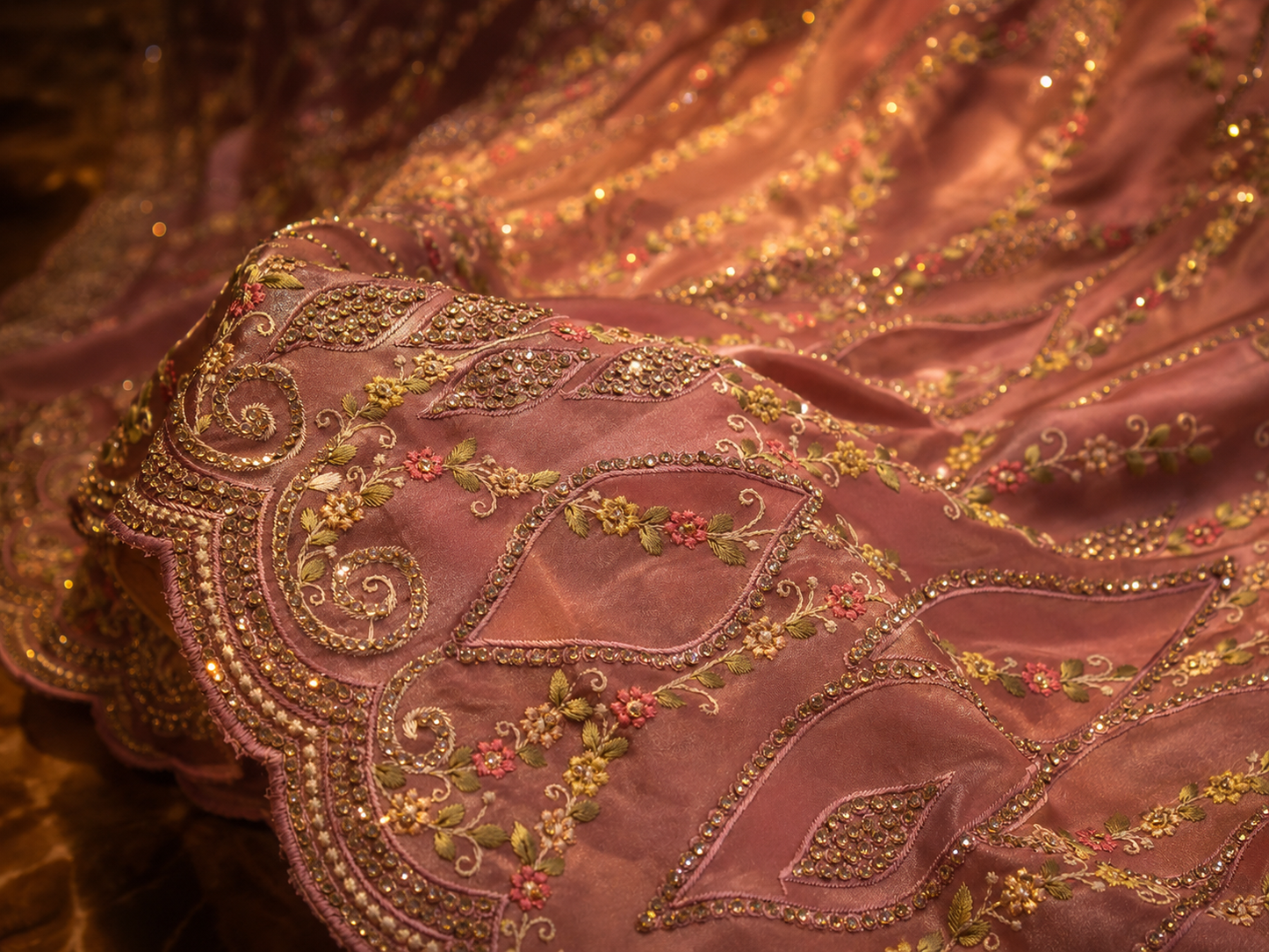 “The Elegant Pastel Mauve” Premium Designer Saree