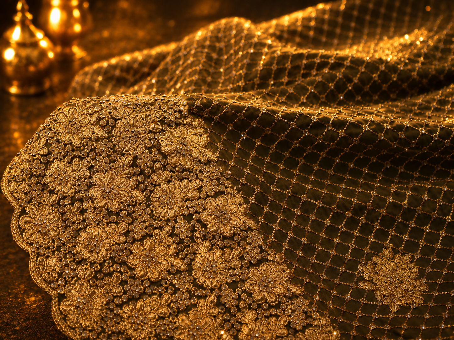 "The Olive Green" Premium Designer Saree