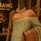 "The Pistachio Duet" Premium Banarasi Silk Saree