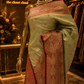 "The Pistachio Duet" Premium Banarasi Silk Saree