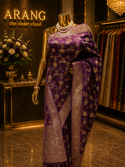 "The Royal Purple" Banarasi Silk Saree