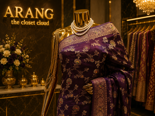 "The Royal Purple" Banarasi Silk Saree