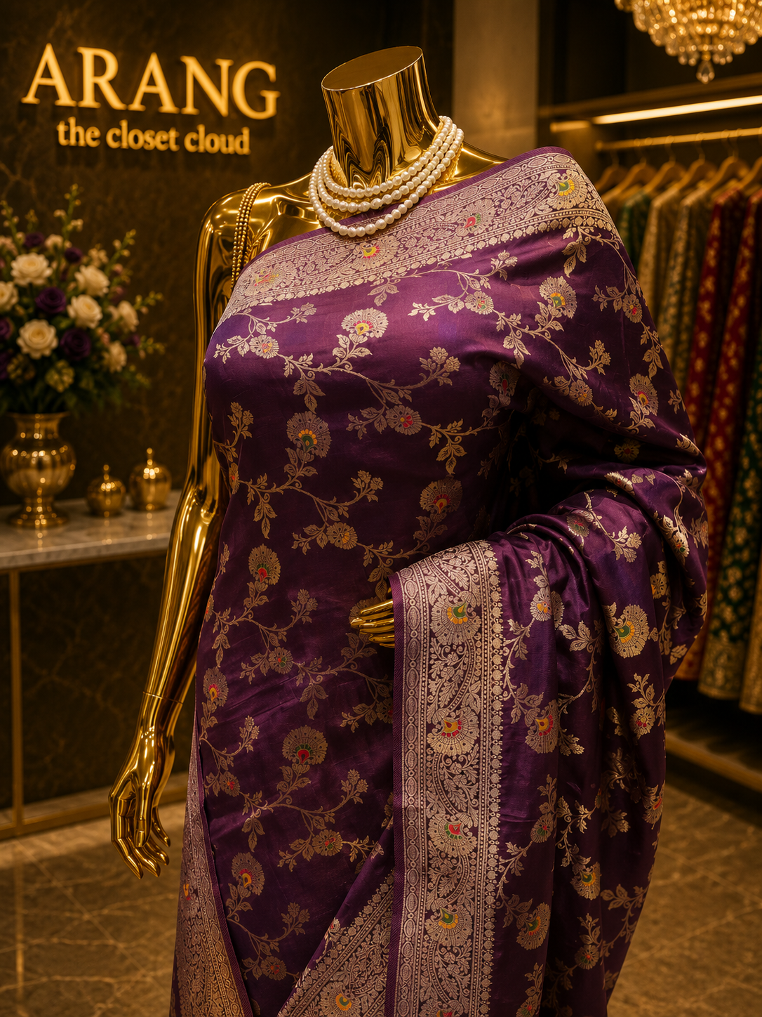 "The Royal Purple" Banarasi Silk Saree