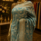 "The Sea Green" Premium Banarasi Chiffon Saree
