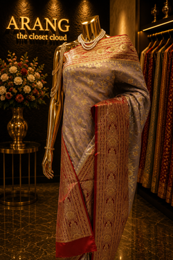 "The Dusty Rose" Premium Banarasi Silk Saree