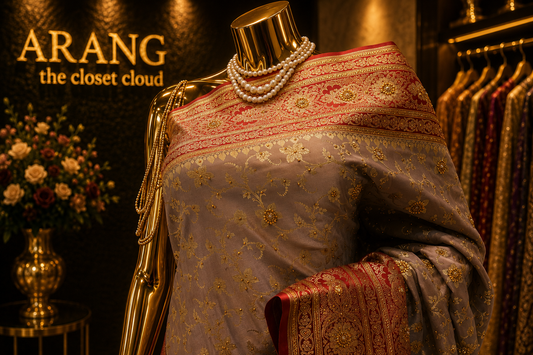 "The Dusty Rose" Premium Banarasi Silk Saree
