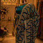 "The Deep Teal Blue" Premium Designer Saree
