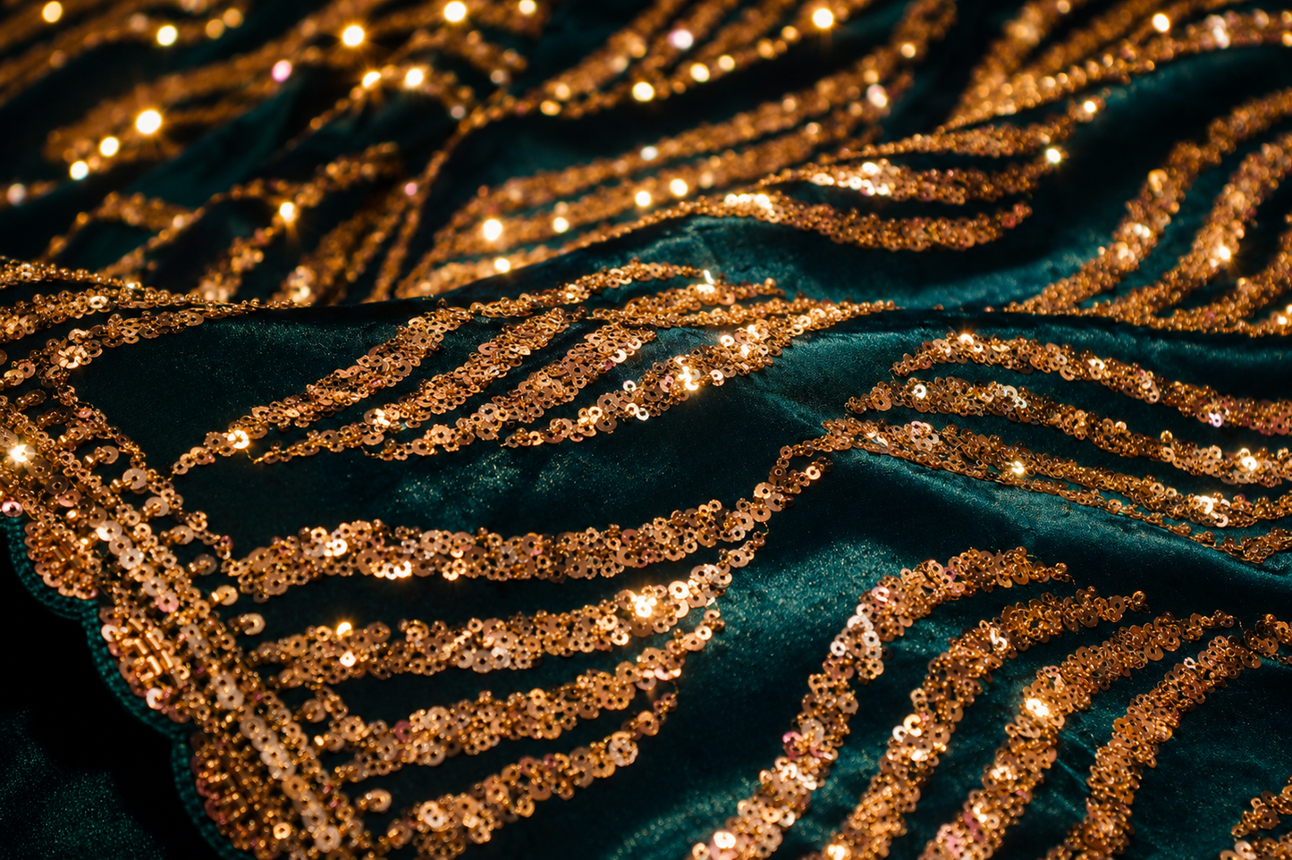 "The Deep Teal Blue" Premium Designer Saree