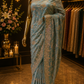 “The Ethereal Aqua” Premium Designer Saree