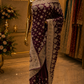 "The Royal Wine" Premium Designer Saree
