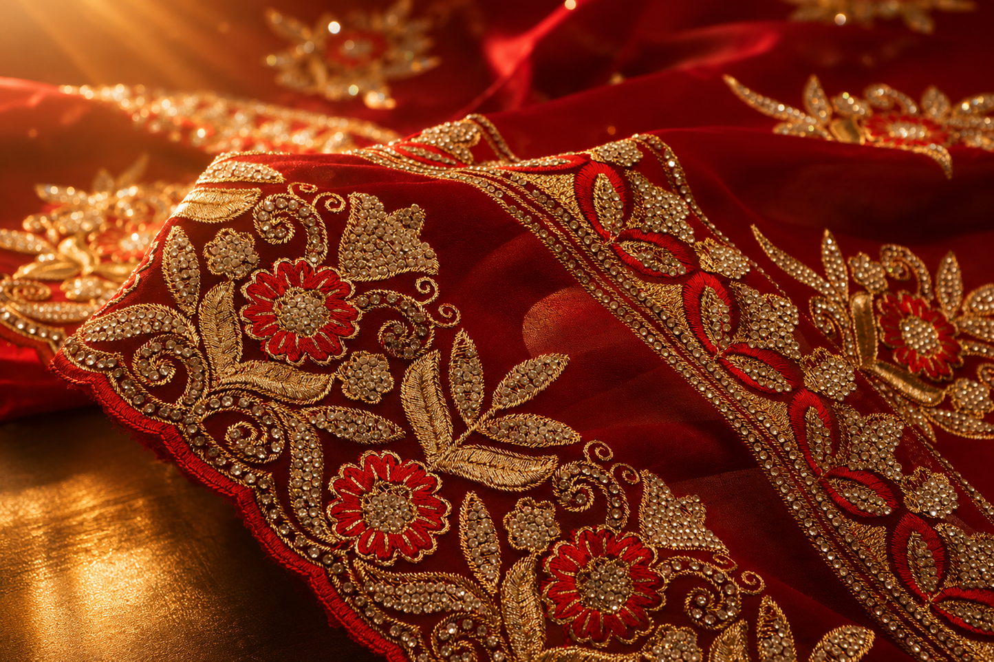 “The Royal Red” Premium Designer Saree