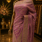 "The Luxury Mauve Pink" Premium Designer Saree