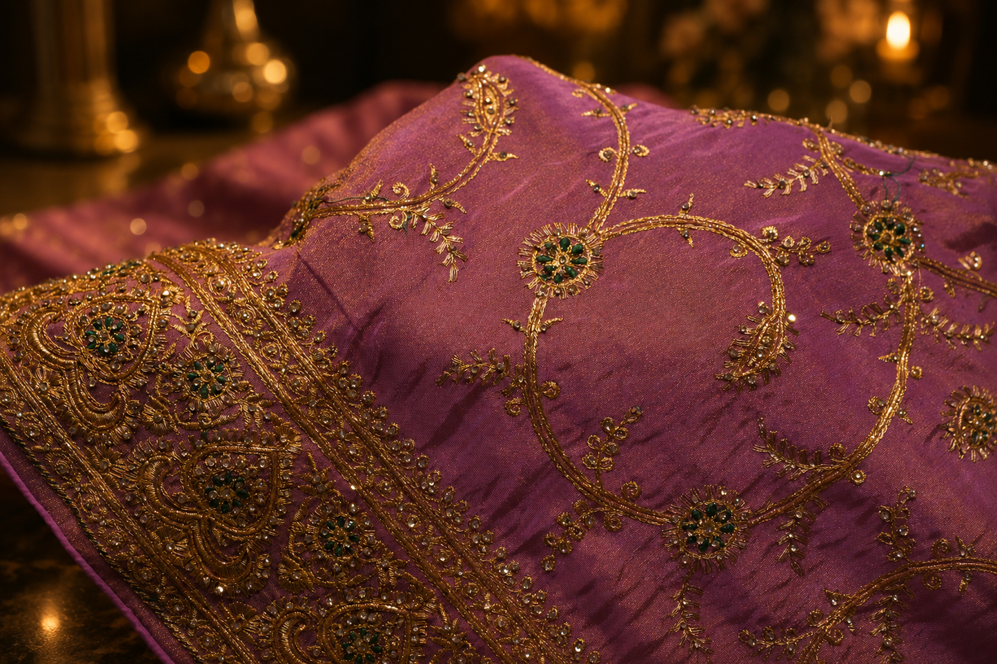 "The Luxury Mauve Pink" Premium Designer Saree
