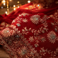 “The Luxury Crimson Red" Premium Designer Saree